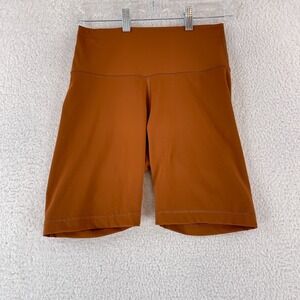 Everlane Brown ReNew Bike Pull On Shorts Womens Stretch High-Rise Size Medium